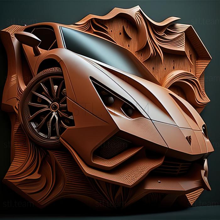 3D модель Lamborghini Raptor (STL)
